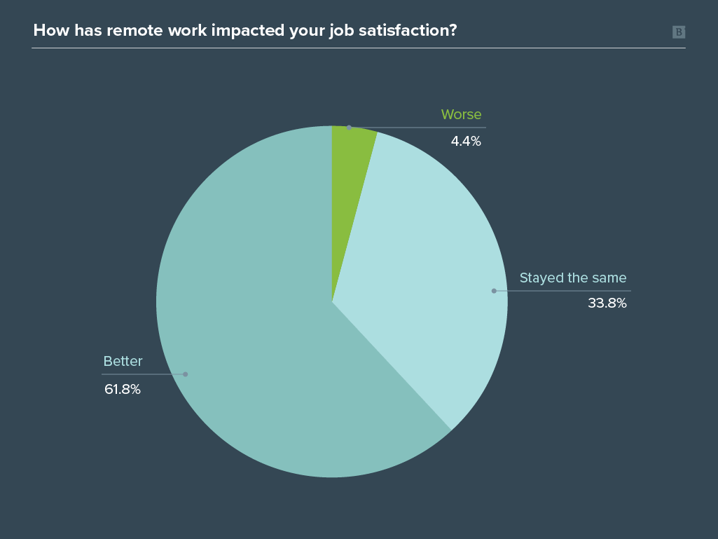 Remote work survey graph