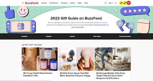 202 gift guide on buzzfeed