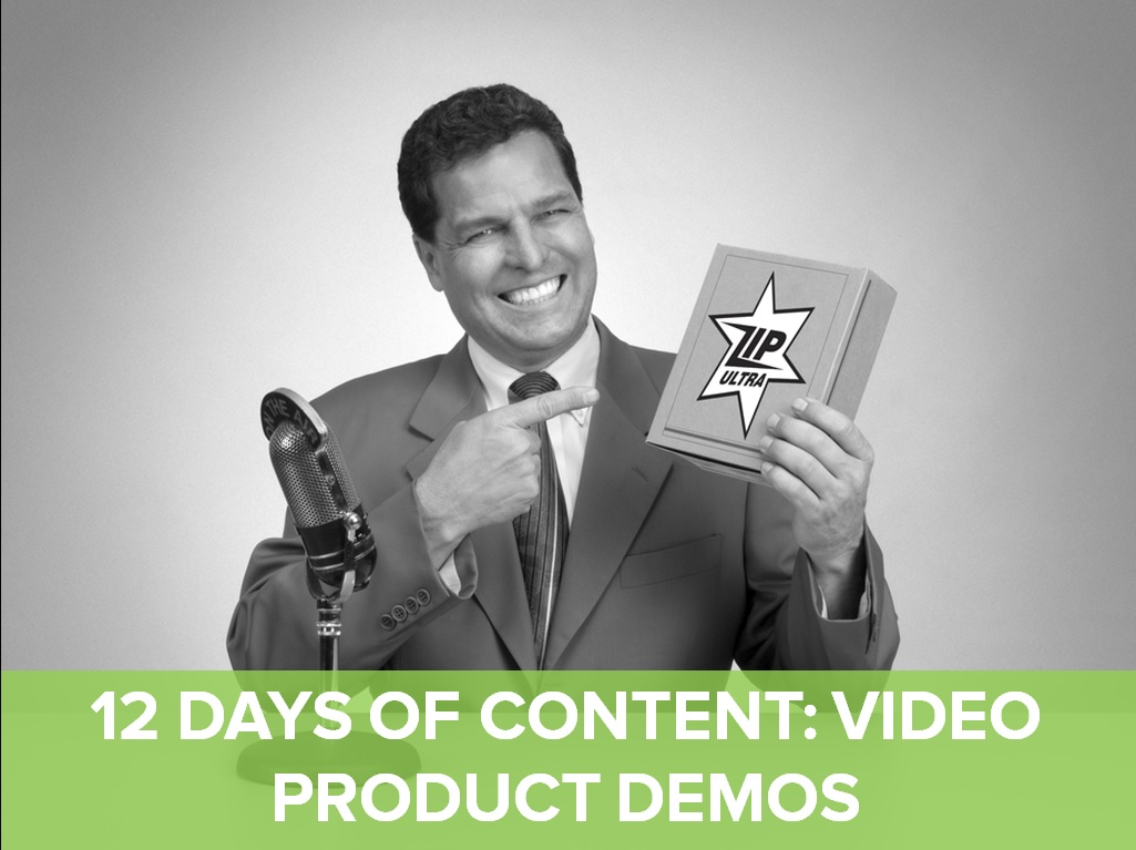 On the eighth day of content, Brafton's bringing you video product demos.