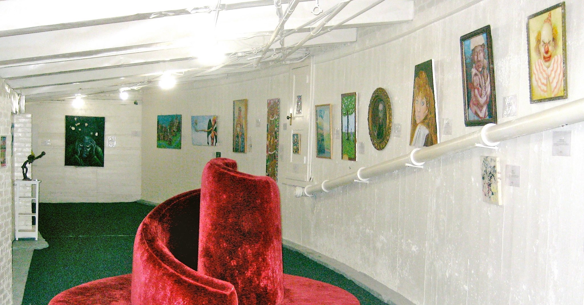 A bad photo of bad art, taken inside the Museum's Somerville location. via museumofbadart.org