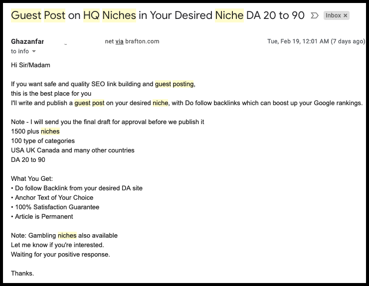 Guest post on HQ Niches