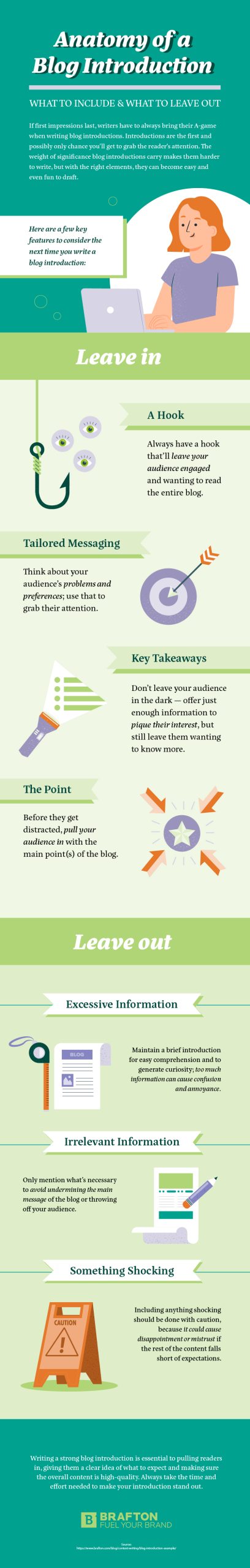 Anatomy of a Blog Introduction infographic