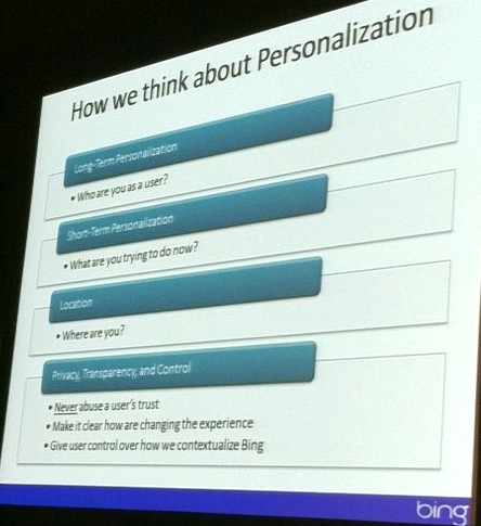 Bing Personalization