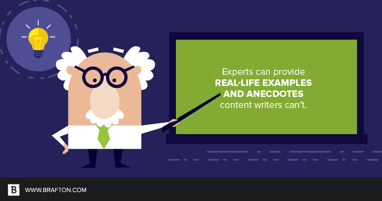 The words of subject matter experts hold more weight.