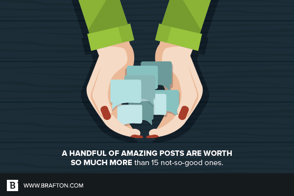 A good post is worth more than a lot of bad ones