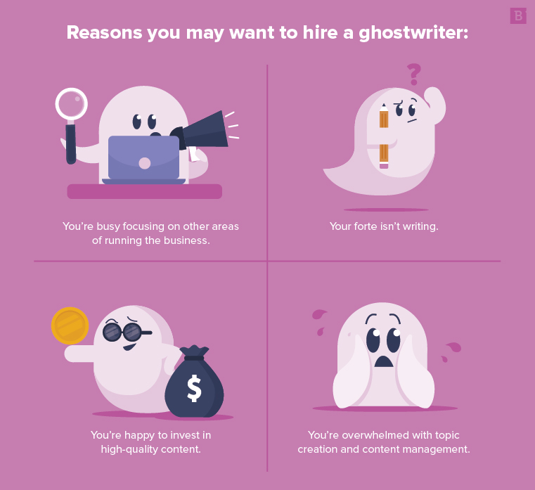 Reasons for hiring a ghostwriter