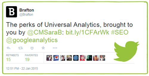 Brafton Universal Analytics Tweet