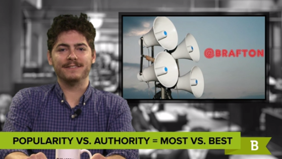 For marketing campaigns, authority is more important than popularity.