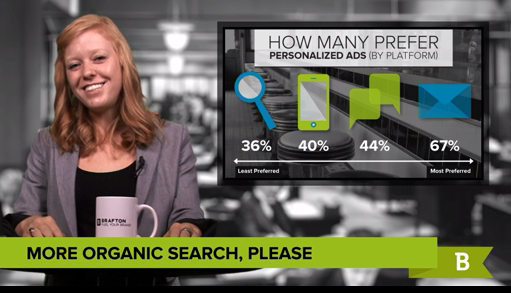This week, Brafton talks about when to personalize content marketing and when to produce completely organic collateral.