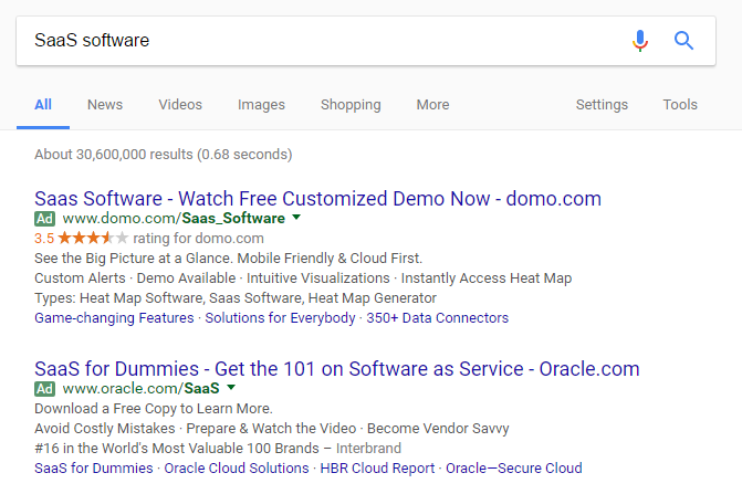 Paid ads are moving toward expanded and away from standard.