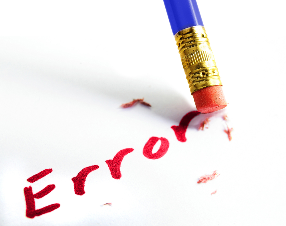 Content writers must make errors unacceptable. 