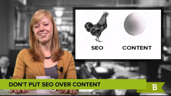 There is more evidence that SEOs should focus on creating great content rather than focusing strictly on SEO.