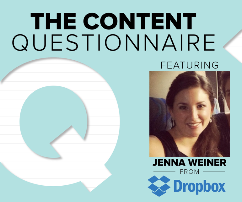 Brafton's Content Questionnaire with Jenna Weiner from DropBox
