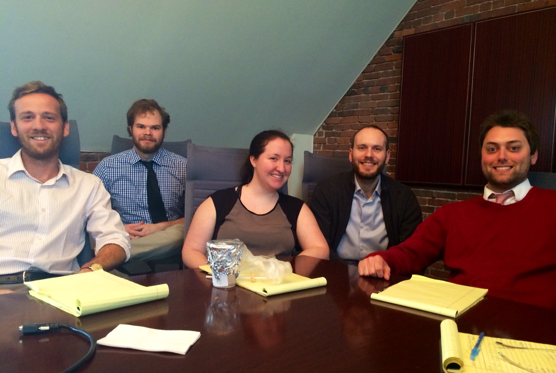 Matt and fellow Brafton editors. 