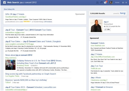 Facebook Web Search