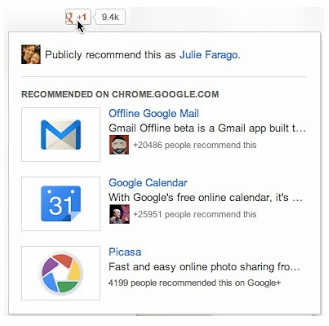 Google+ has adjusted its +1 button to show users other content that has been +1'd on the site.
