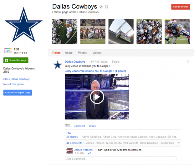 Google+ has now been opened its platform to businesses with the addition of Pages.