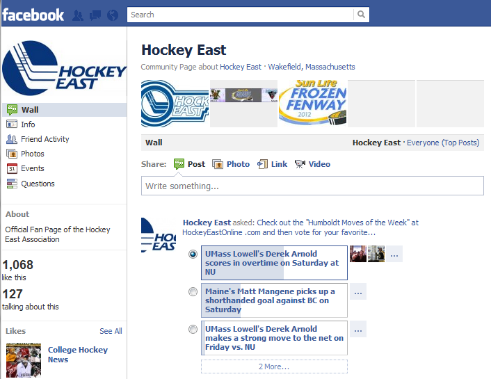 Hockey East, an NCAA Division I men's ice hockey conference, recently launched a multi-channel video content and social media marketing campaign.