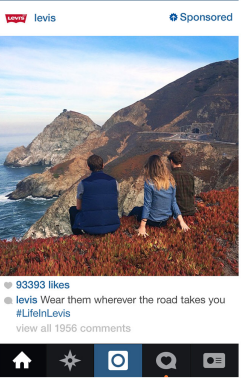 Levi's visual content strategy is generating leads and awareness.