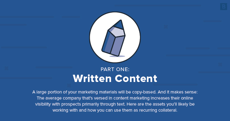 marketing collateral ideas: written content