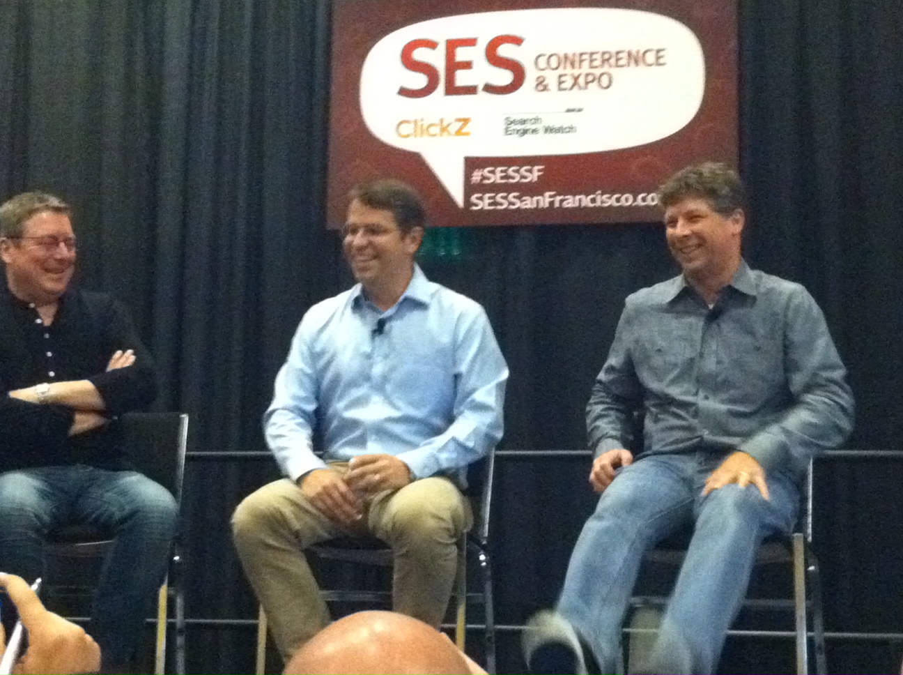 Google's Matt Cutts, center, said at SES San Francisco that more transparency tools could be coming from the company soon.