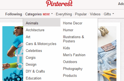 Pinterest has rolled out Categories to help its users navigate the site more efficiently.