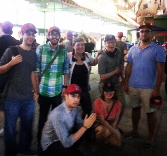 The Bizology team taking a break from cybersecurity and IT talk at Fenway Park for a Sox game. 