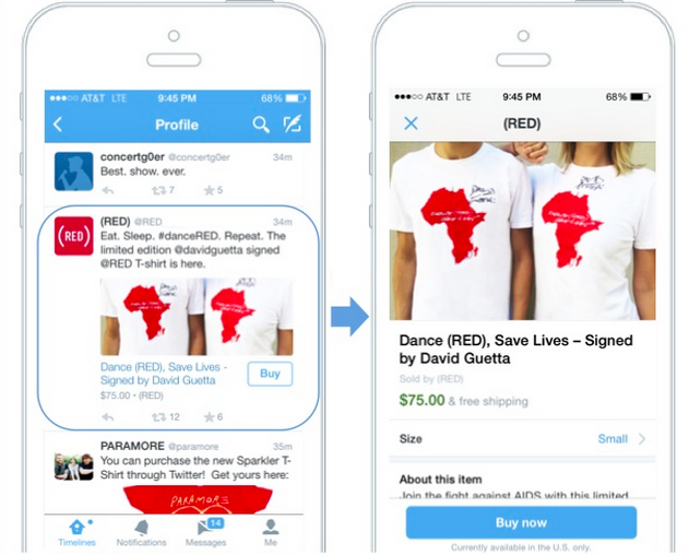 Twitter buy no button