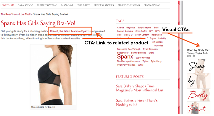 Spanx CTAs