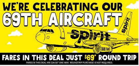 Spirit Airlines custom illustration