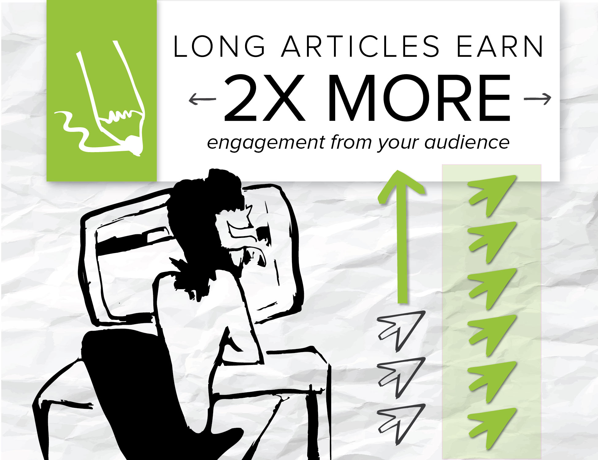 One client doubled its engagement metrics with a refined content marketing strategy.