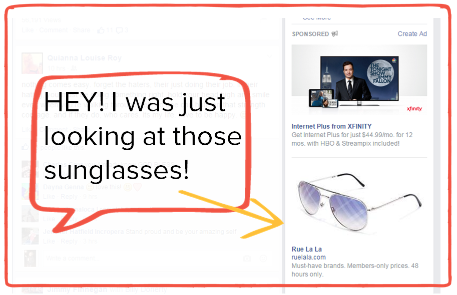 Sunglasses Facebook Example