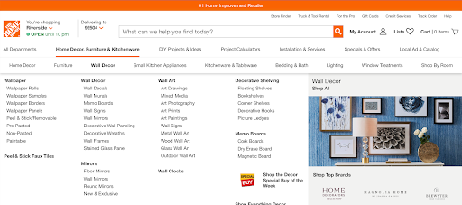 The Website Navigation Best Practices You’ll Need homedepot