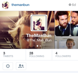The Man Bun Instagram generates buzz with strategic hashtag.