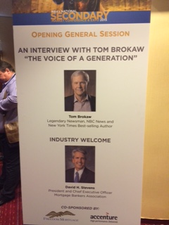 Tom Brokaw Mortgage Assoc Conference