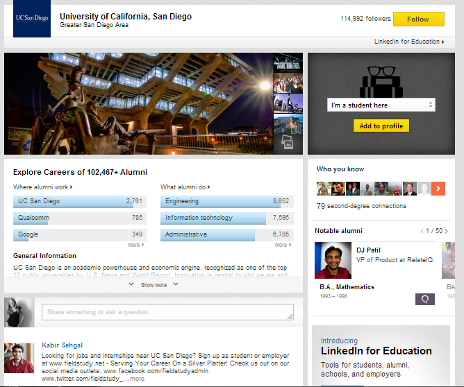 LinkedIn announces University Pages, which could change the way social marketing takes place on the site.