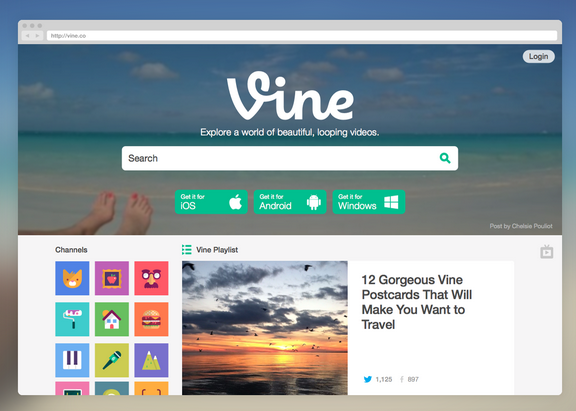 Vine recently redesigned its website, giving users more browsing capabilities.