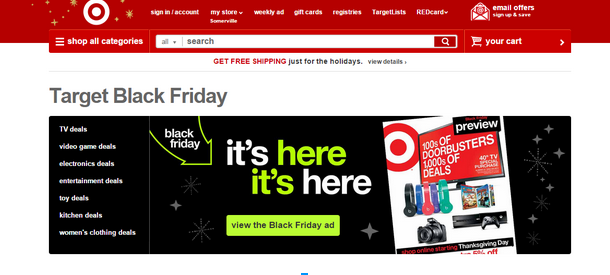 Target black friday ad