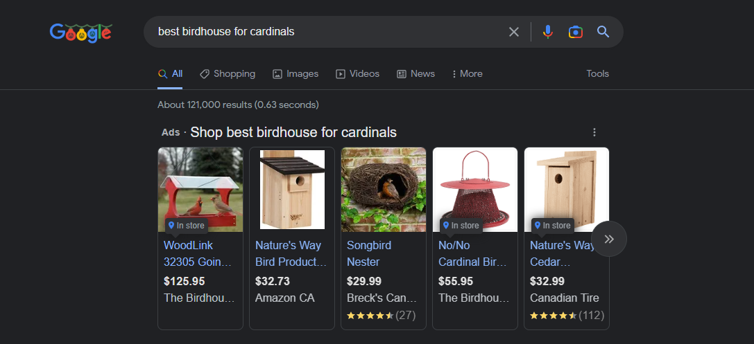 content vs context google carousel