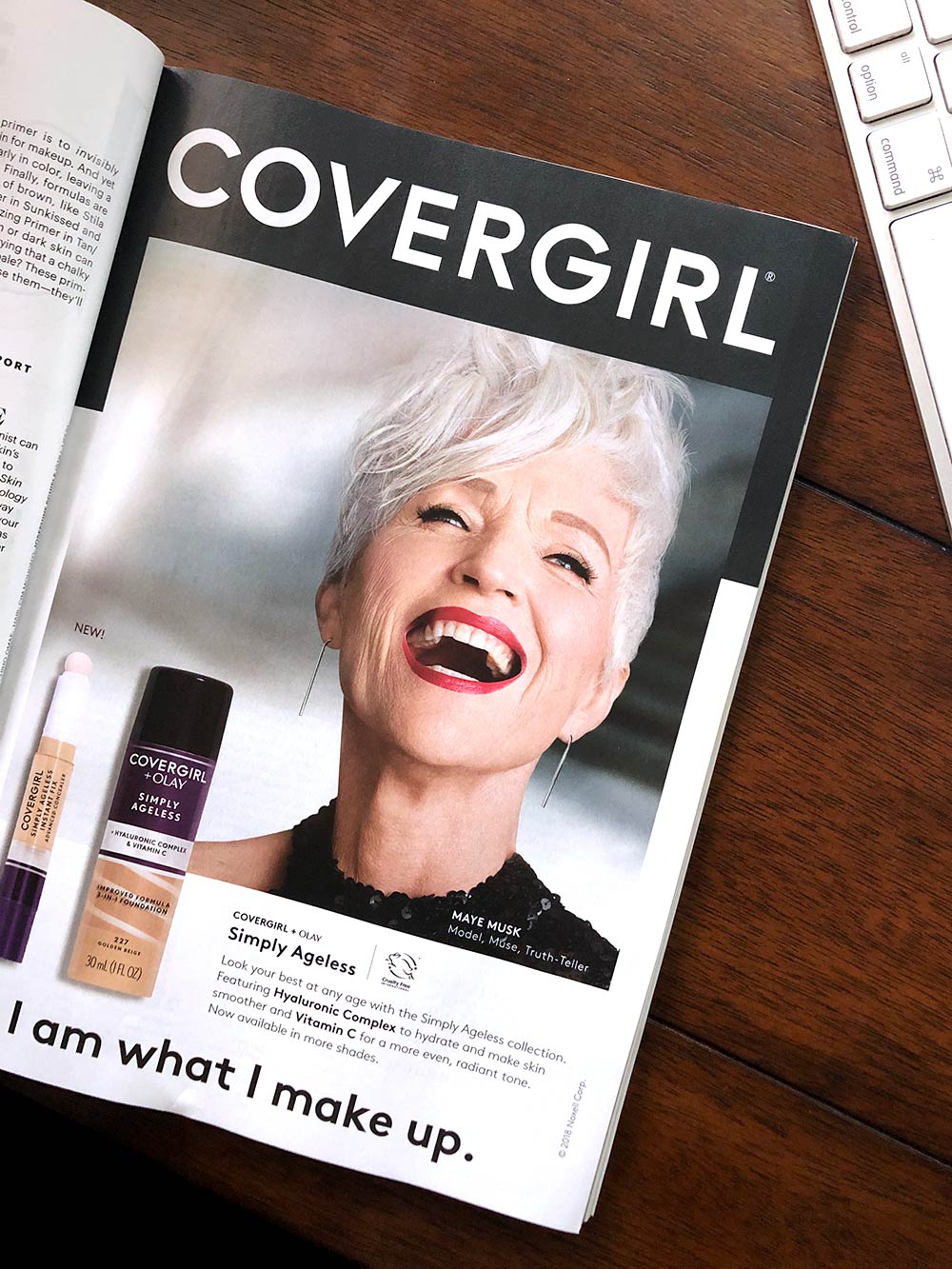 Maye Musk is a brand ambassador for Covergirl.