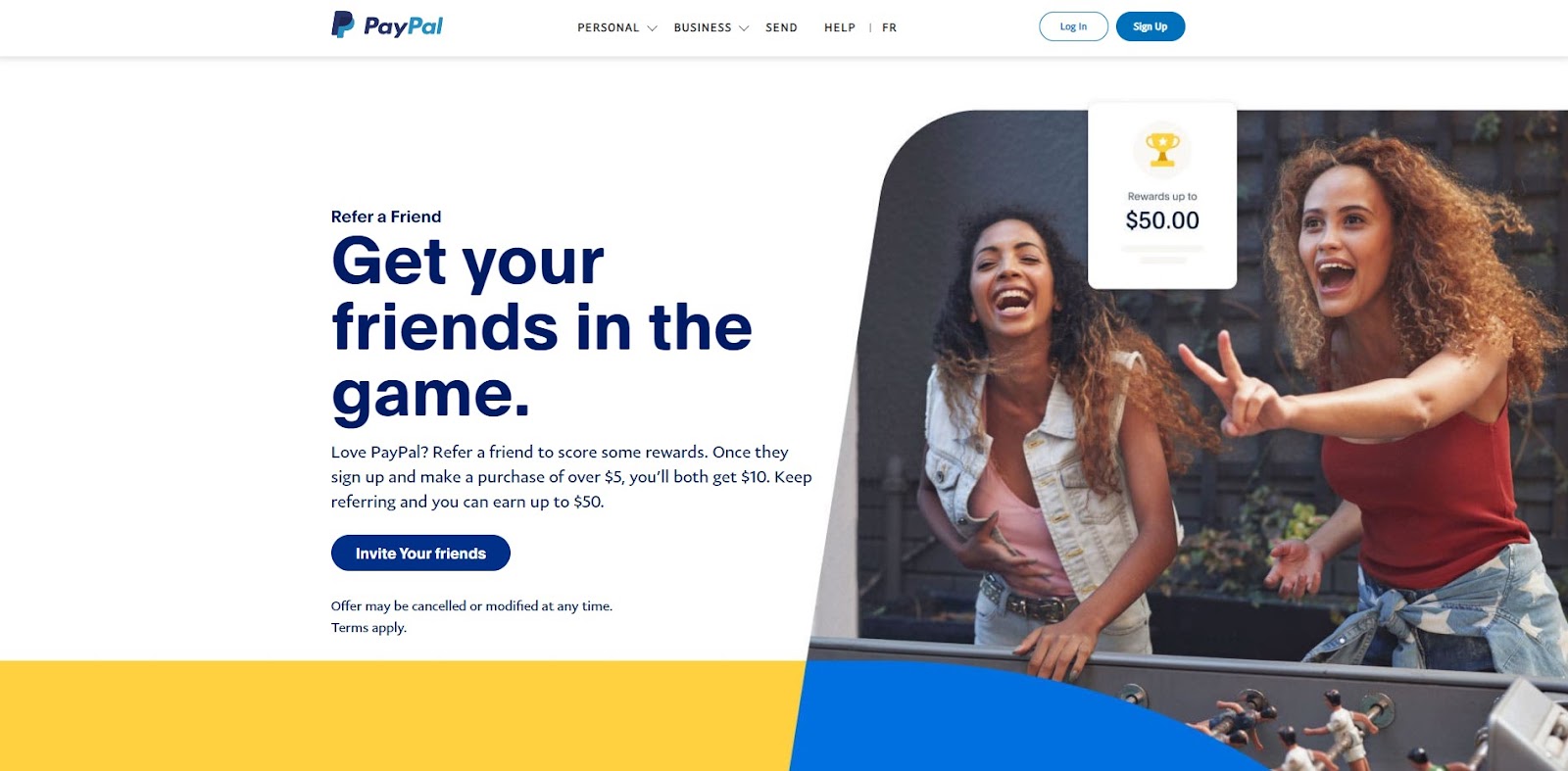 paypal customer referral example