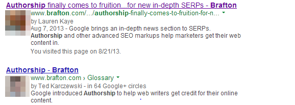 Marketers might see content writers' rich snippets disappearing from SERPs.