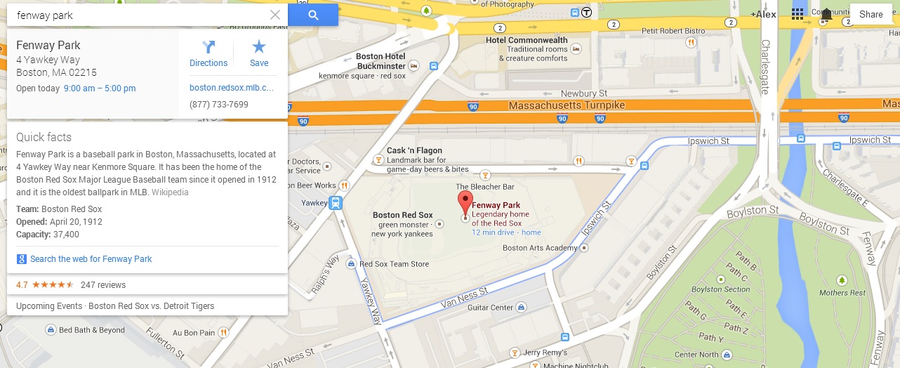 fenway park knowledge graph