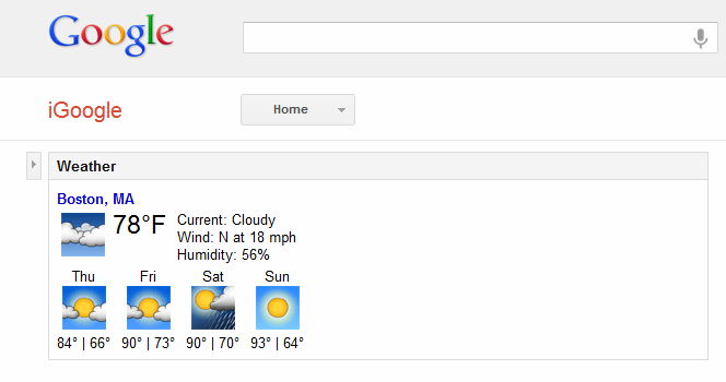 Google announced the cancellation of certain services, including homepage iGoogle.