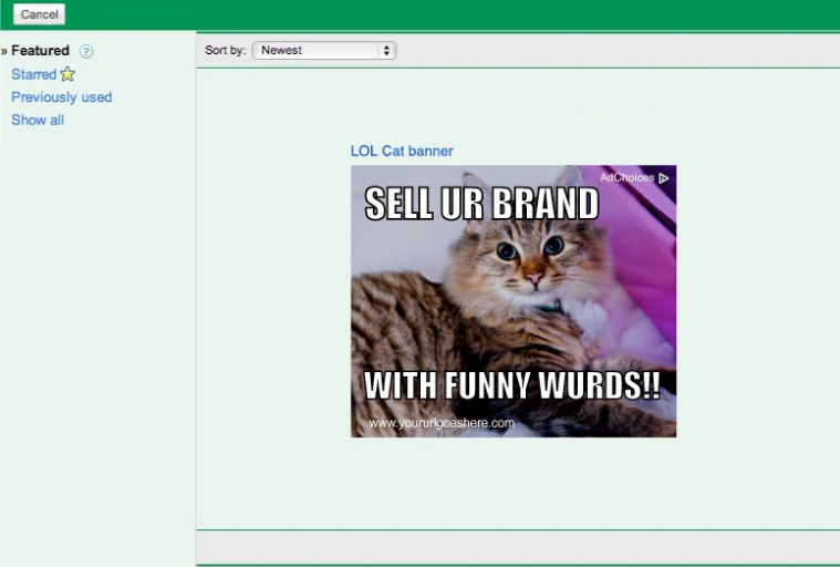Google LOLcats.