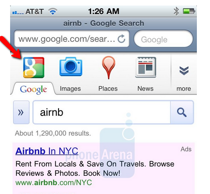 New Google mobile search.
