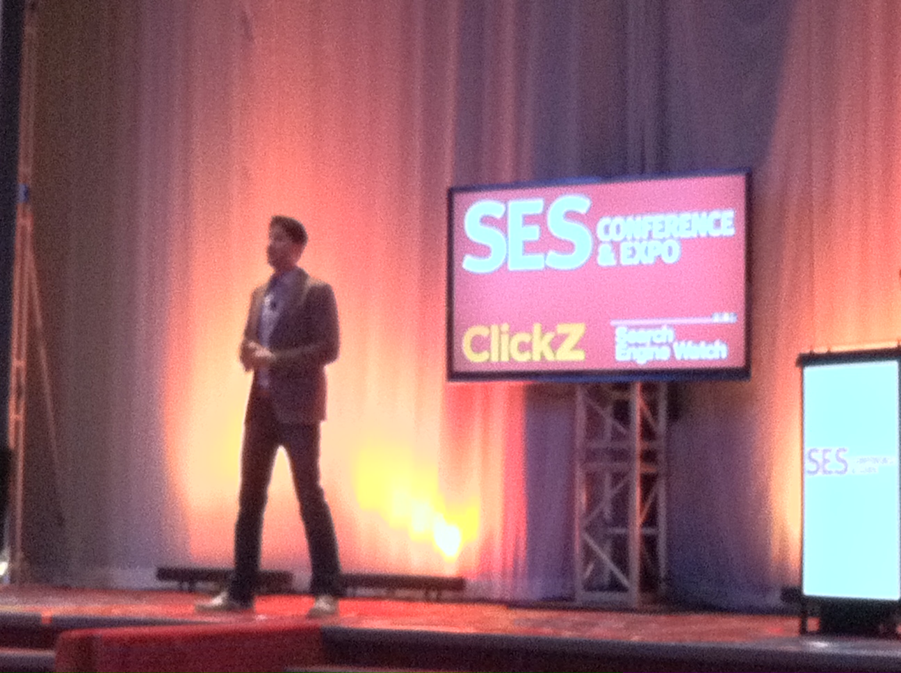 Hill Holliday's senior VP and director of social media Mike Proulx delivers a resounding keynote speech at SES NY.