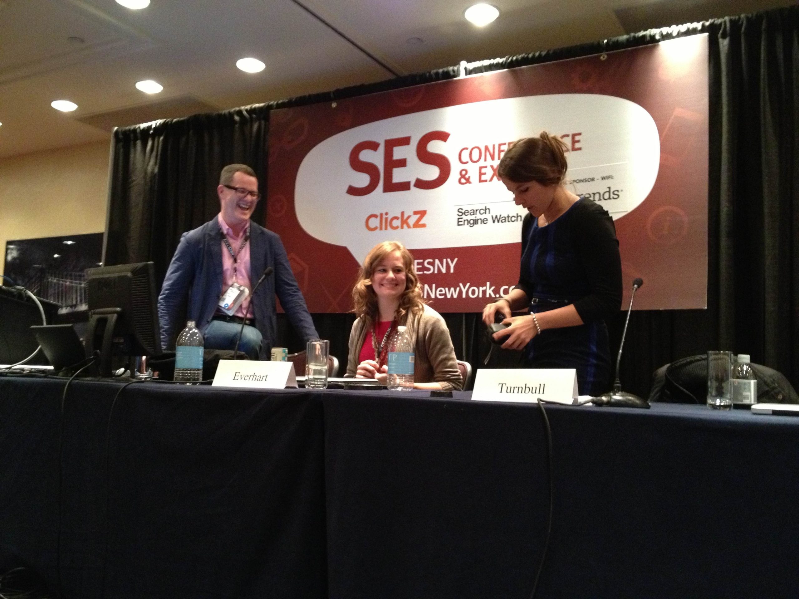 SES NY session with Everhart and SEO Jo Blogs