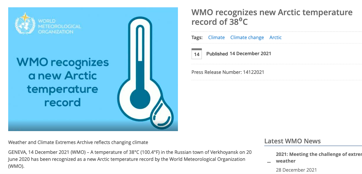 press release headline examples WMO