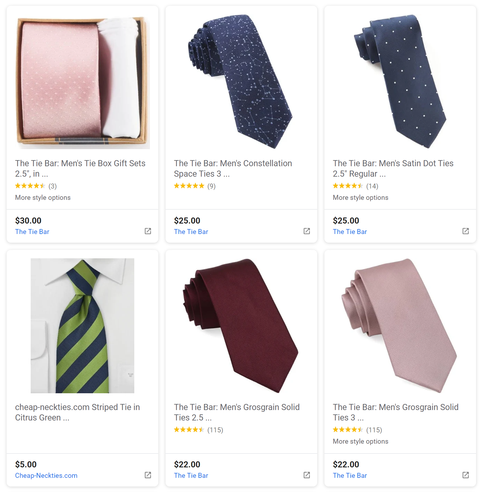 The Tie Bar products
